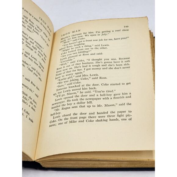 Iron Man By W. R. Burnett Vintage Novel Boxing First Printing 1930 - Picture 6 of 11